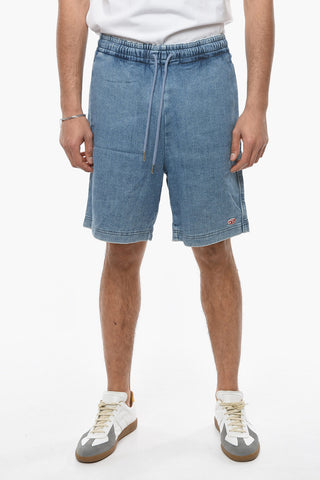 TRACK DENIM Elastic Waistband BOXY Shorts