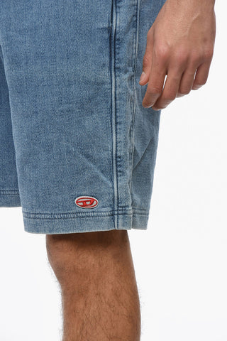 TRACK DENIM Elastic Waistband BOXY Shorts