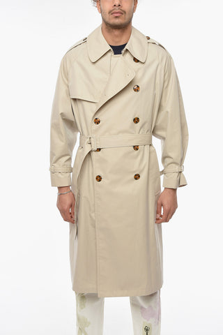 UNISEX Cotton-twill Double-breasted Trench