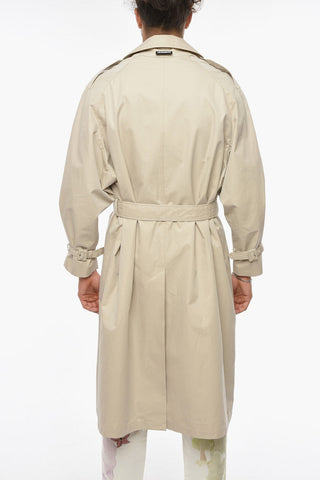 UNISEX Cotton-twill Double-breasted Trench