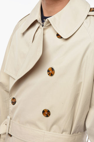UNISEX Cotton-twill Double-breasted Trench
