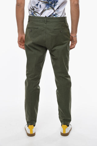 Multipocket Tailored Trousers with Buttoned Fastening