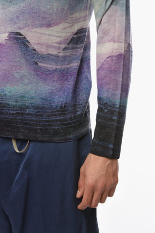 EMPORIO Cashmere Multicolor Sweater with Crew Neck