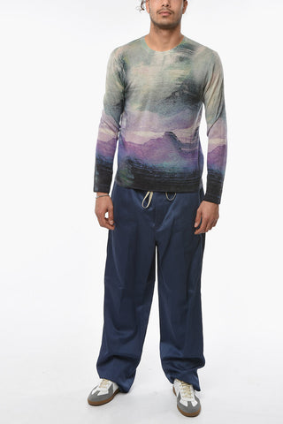 EMPORIO Cashmere Multicolor Sweater with Crew Neck