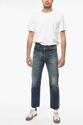 SOCIAL SCULPTURE 01 Jeans Lavaggio Scuro DAMAGED-30 a Gamba Diritta 20cm