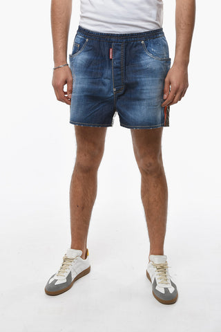 Denim and Nylon BOXER Shorts