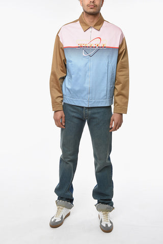 Front Zipped Printed Cotton Jacket
