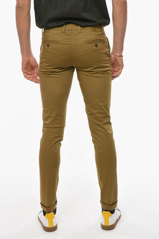 Stretchy Cotton MALLARD Chino Pants with Single Pleat