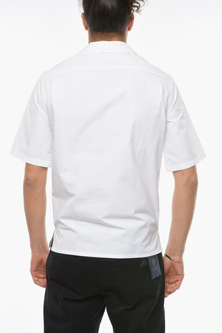 Printed Short-sleeved Shirt with Breast Pocket