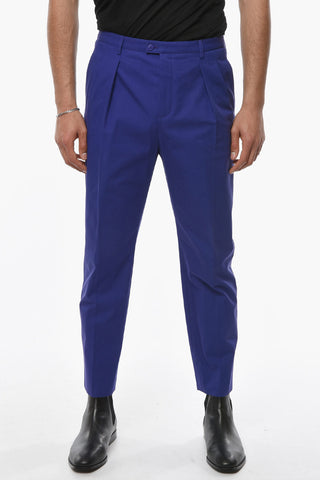 Cotton Double-pleated Chino Pants