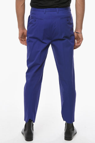 Cotton Double-pleated Chino Pants