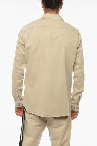 DRKSHDW Camicia WORK in Denim con Dettaglio Hardware argentati