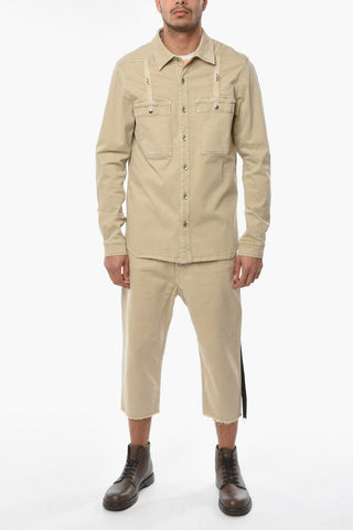 DRKSHDW Camicia WORK in Denim con Dettaglio Hardware argentati