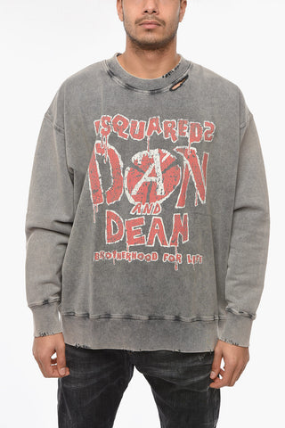 Distressed DAN AND DEAN SLOUCH FIT Sweatshirt