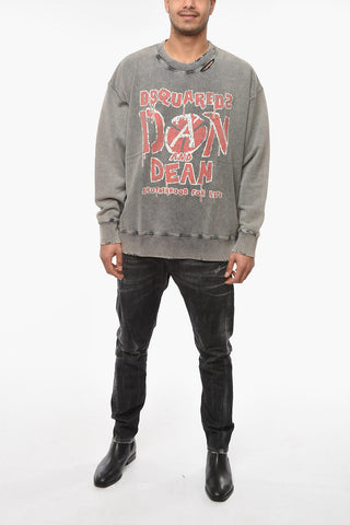 Distressed DAN AND DEAN SLOUCH FIT Sweatshirt