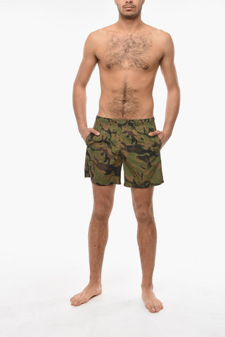 Swim Shorts SKULL CAMO With Drawstrings