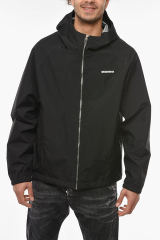 JOSH SMITH Hooded Windbreaker with BLEACH Print