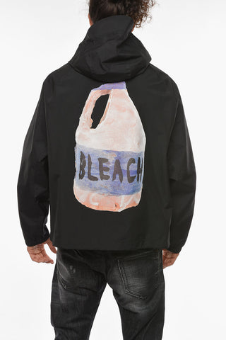 JOSH SMITH Hooded Windbreaker with BLEACH Print