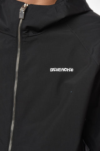 JOSH SMITH Hooded Windbreaker with BLEACH Print
