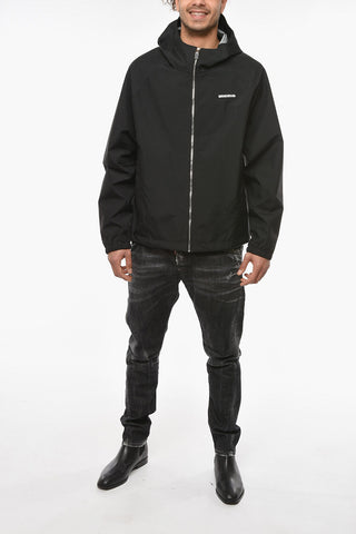 JOSH SMITH Hooded Windbreaker with BLEACH Print