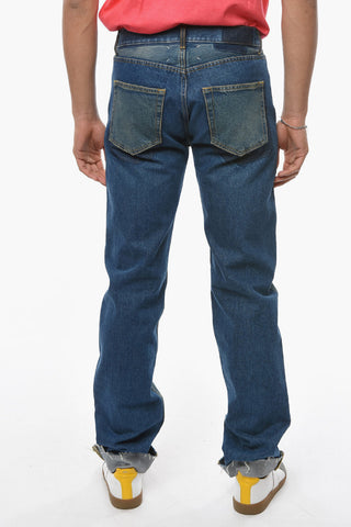 MM10 Jeans Dritti con Orlo Sfrangiato