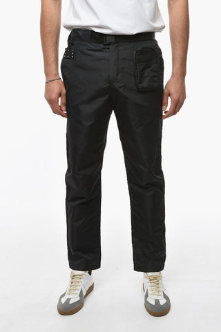 MCQ Nylon Straight-leg Pants with Belt