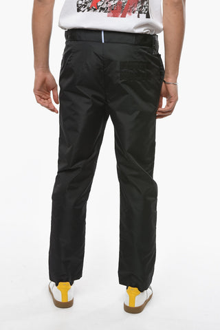MCQ Nylon Straight-leg Pants with Belt