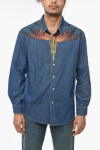 Standard Collar WINGS Denim Shirt