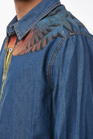 Standard Collar WINGS Denim Shirt