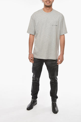 SHIRT Crewneck T-shirt with Lettering Logo Print