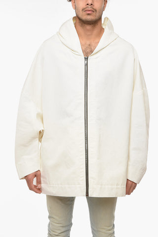 FOGACHINE Giacca Hoodie PETER Oversize in Twill di Cotone