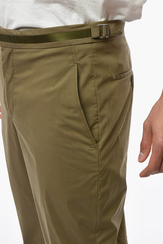 Cotton Blend 4-Pockets Slim Fit Pants