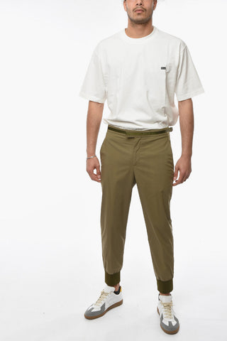 Cotton Blend 4-Pockets Slim Fit Pants