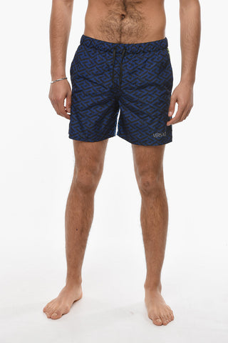 Costume Boxer Stampato Con Coulisse