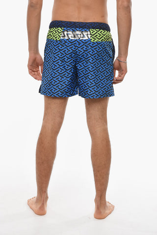 Costume Boxer Stampato Con Coulisse