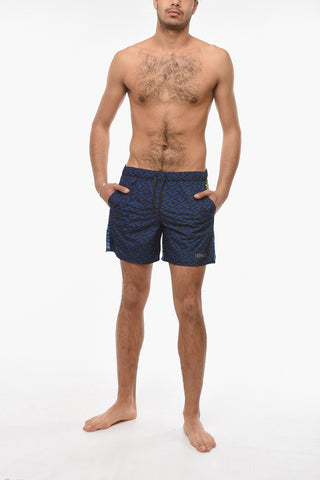 Costume Boxer Stampato Con Coulisse