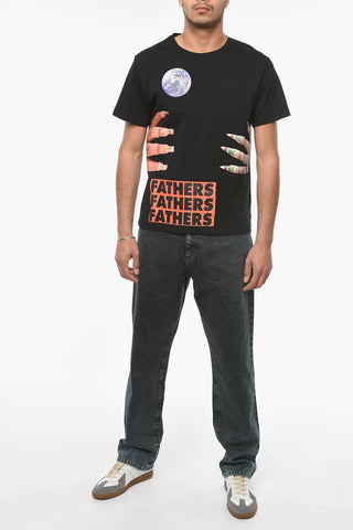 STERLING RUBY ARCHIVE REDUX Slim-fit T-shirt with Graphic Nails Print