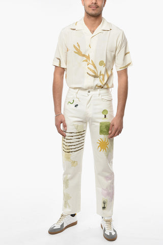MCQ Jeans a Gamba Diritta con Stampa