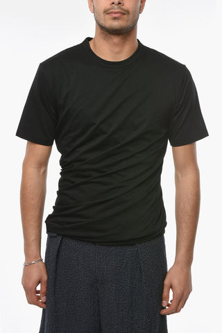 JUNYA WATANABE MAN T-shirt Girocollo con Dettagglio Arricciatura