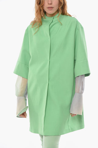 Linen BlendShort Sleeved Coat