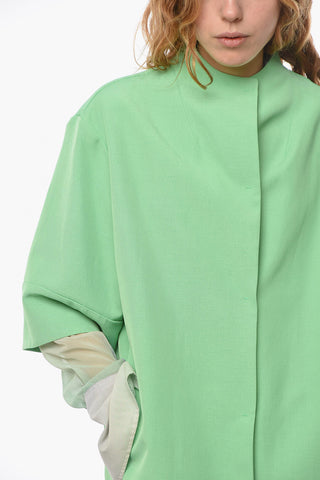 Linen BlendShort Sleeved Coat
