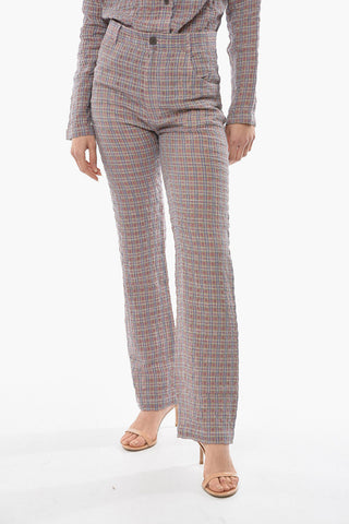 MCQ Pantaloni Tartan CRINKLE Slim Fit