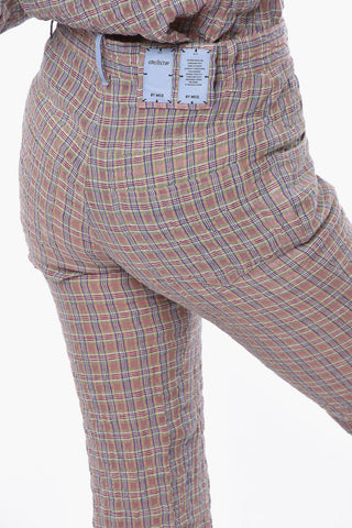 MCQ Pantaloni Tartan CRINKLE Slim Fit
