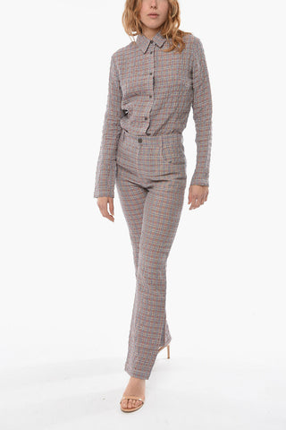 MCQ Pantaloni Tartan CRINKLE Slim Fit