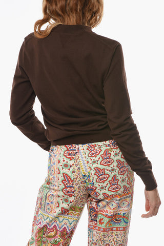 Maglia Girocollo in Misto Cashmere