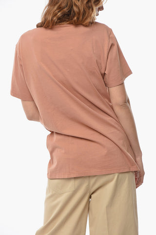 Shirt Sleeved Crewneck T-shirt With logo Print