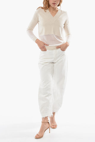 Maglia HALF in Seta e Cotone con Fondo Trasparente