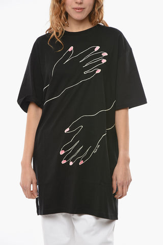MCQ T-shirt Girocollo OVERSIZED Ricamata
