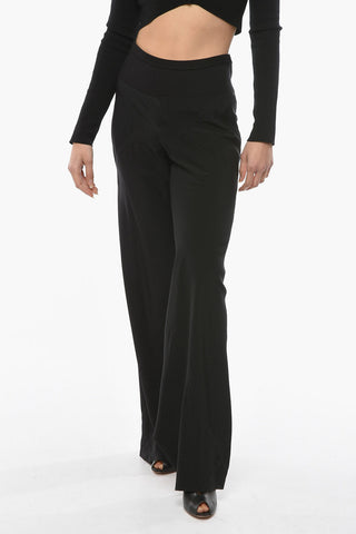 BABEL Elastic Waistband BIAS Silk Pants
