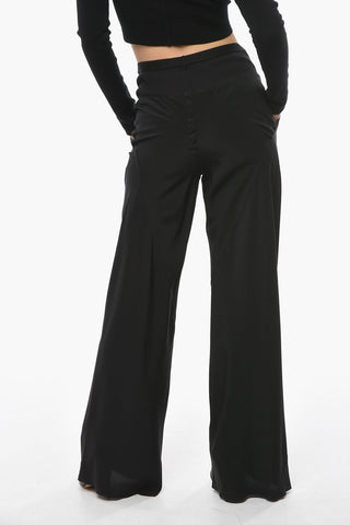 BABEL Elastic Waistband BIAS Silk Pants